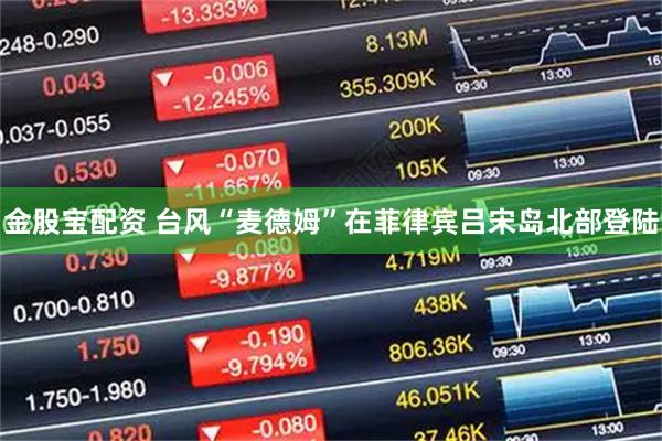 金股宝配资 台风“麦德姆”在菲律宾吕宋岛北部登陆