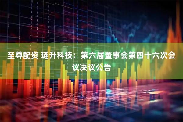 至尊配资 琏升科技：第六届董事会第四十六次会议决议公告