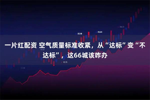 一片红配资 空气质量标准收紧,从“达标”变“不达标”,这66城该咋办